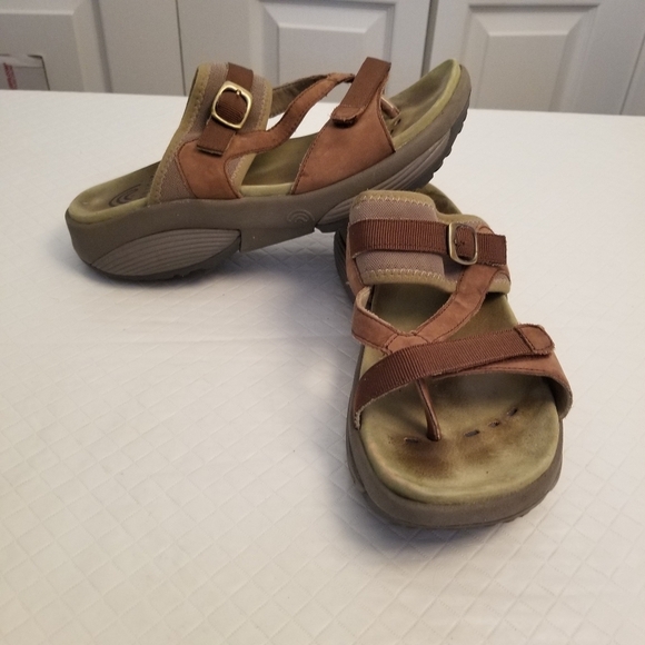 STRETCH WALKER ROCKER SOLE MADE BY XSENSIBLE SANDAL BROWN SIZE 38 - Picture 7 of 7